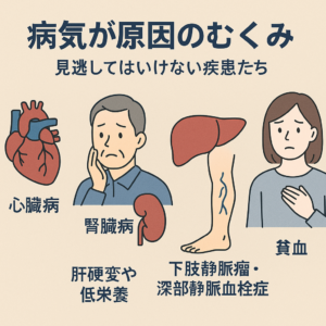 病気が原因のむくみ｜見逃してはいけない疾患たち