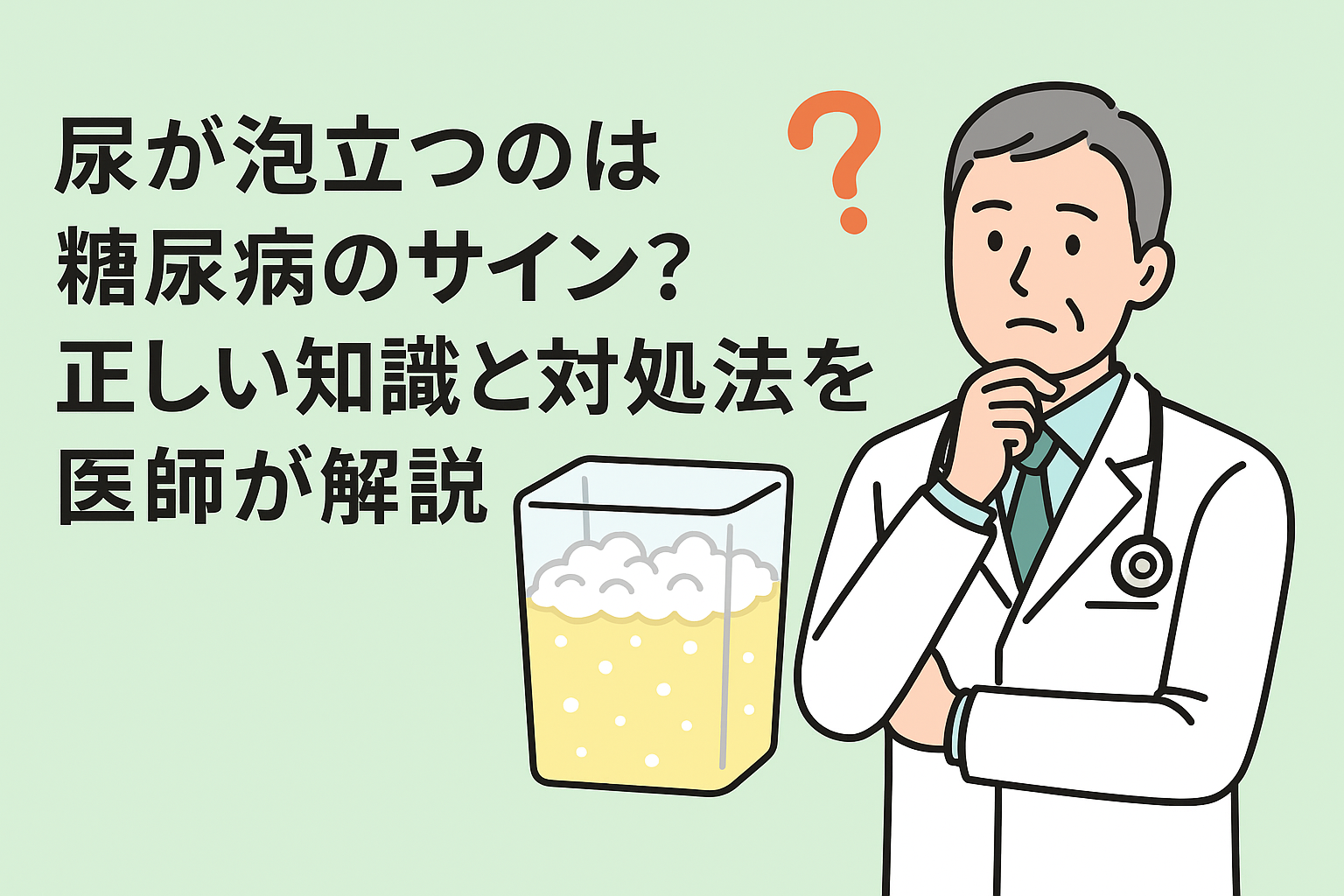 お シッコ 泡立つ