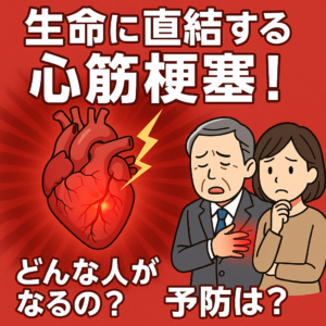 生命に直結する心筋梗塞！どんな人がなるの？予防は？