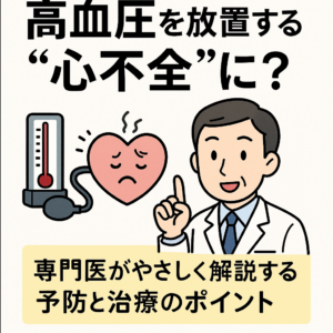 高血圧を放置すると“心不全”に？医師が教える原因・予防・治療のポイント