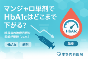 マンジャロ単剤でHbA1cはどこまで下がる？糖尿病の治療目標を医師が解説【2025】