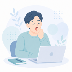CPAP治療を勧められた方のイラスト