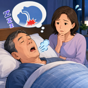 「寝ているときに息が止まる」